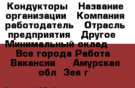 Кондукторы › Название организации ­ Компания-работодатель › Отрасль предприятия ­ Другое › Минимальный оклад ­ 1 - Все города Работа » Вакансии   . Амурская обл.,Зея г.